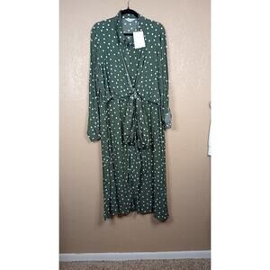 Seraphine Green Tiered Ruffled Mini Dress